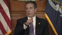 New York Governor Cuomo gives a COVID-19 update after Trump releases guidelines on ending shutdown