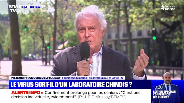 Virus créé en laboratoire: Jean-François Delfraissy se demande si nous ne sommes pas dans une vision complotiste qui ne relève pas de la science véritable