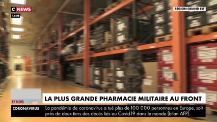 La plus grande pharmacie militaire au front face au Covid-19