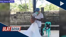 Isang barbero sa San Isidro, Floridablanca, Pampanga nag-alok ng libreng gupit sa baranggay officials at health workers