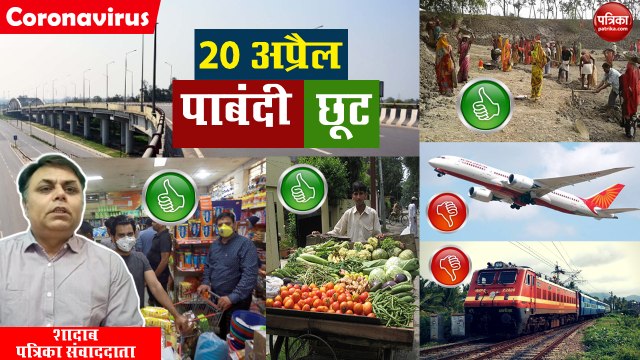 Patrika Report: जानिए 20 अप्रैल को किन चीजों पर रहेगी पाबंदी और किन पर मिलेगी छूट