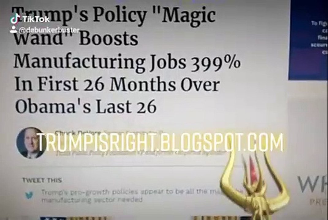 Per Obama's request, Trump fixes US economy with a magic wand