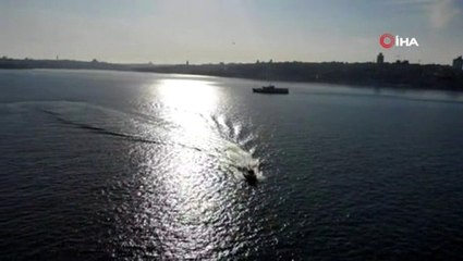 Deniz polisinden drone ile korona virüs denetimi