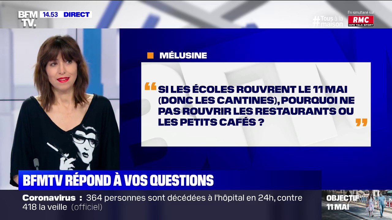 Si les écoles rouvrent le 11 mai, pourquoi ne pas ouvrir aussi les restaurants? BFMTV répond à vos questions