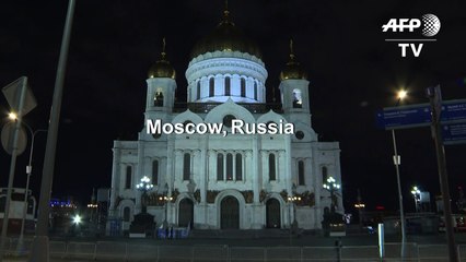 Moscow Cathedral celebrates Orthodox Easter without public