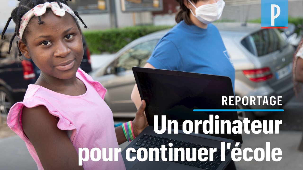 Ecole à la maison : des ordinateurs distribués aux élèves de familles précaires