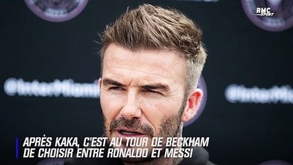 Beckham donne le plus fort entre Messi et Ronaldo