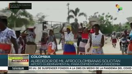 Mujeres afrocolombianas exigen apoyos económicos ante la pandemia