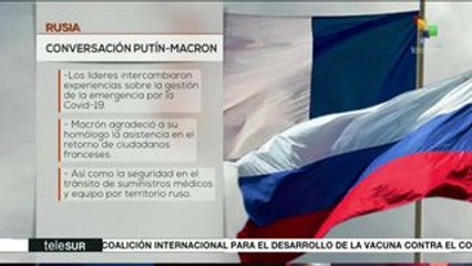 Presidentes de Rusia y Francia sostuvieron una conversación