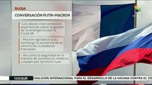 Presidentes de Rusia y Francia sostuvieron una conversación