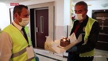 Vefa ekiplerinden sağlık çalışanının oğluna doğum günü sürprizi