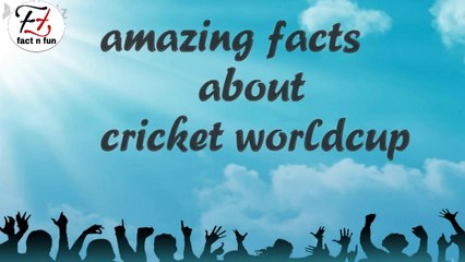 Download Video: क्रिकेट वर्ल्ड कप से जुड़ी रोचक बातें ! Interesting Facts About Cricket World Cup