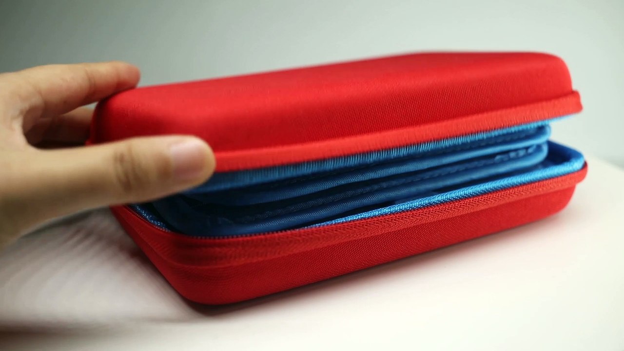 Switchカードケース 72枚 3DS DS Ps Vita SD メモリーカード収納 ソフトケース 大容量 momen® 「レッド」