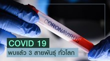 COVID 19 พบแล้ว 3 สายพันธุ์ ทั่วโลก