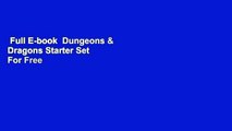 Full E-book  Dungeons & Dragons Starter Set  For Free