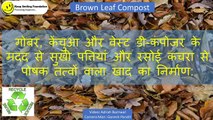 Use of Browb-Dry leaf and Kitchen Waste to composting in simple way| Hindi