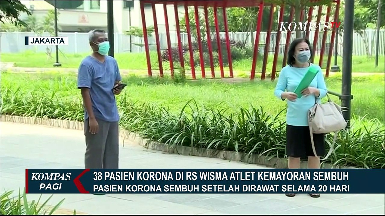 Pasien Sembuh Bertambah, 38 Pasien Positif Corona Dipulangkan dari Wisma Atlet