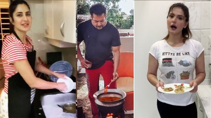 Salman Khan,Katrina Kaif & Zareen Khan SHOW cooking TALENT in Lockdown