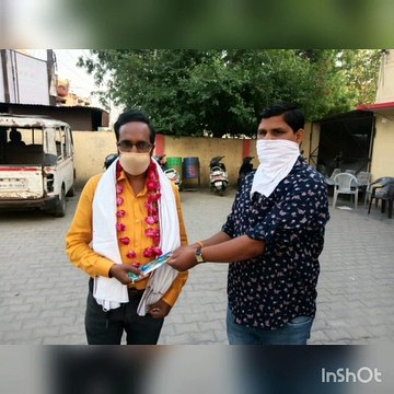 शाहजहांपुर: कोरोना वॉरियर्स पुलिस और पत्रकारों को किया सम्मानित