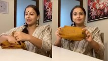Vidya Balan Shows How To Make A Mask From Purani Saree At Home in Lockdown