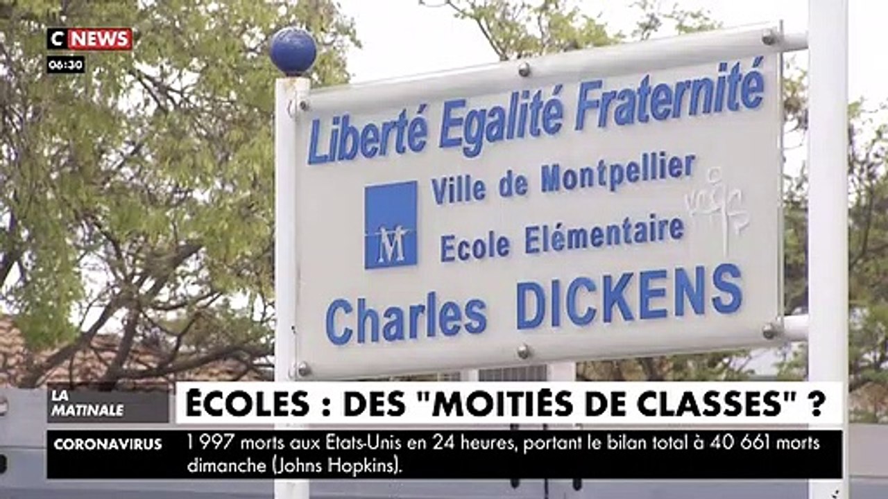 Coronavirus - Une réouverture des écoles "par territoire" ou "par moitié de classe" à l'étude après le déconfinement - VIDEO