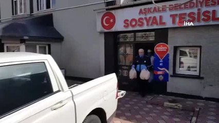 Aşkale Belediyesi'nden 65 yaş üstü ailelere sıcak yemek servisi