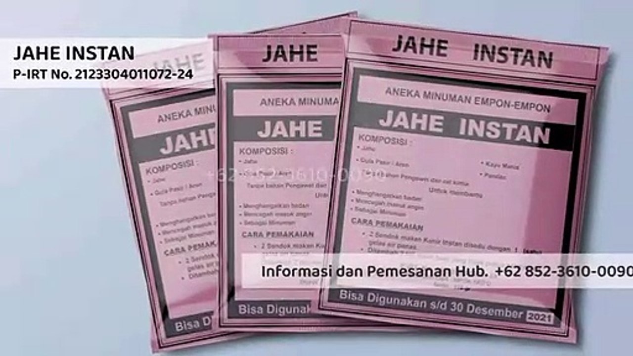 DISKON% +62 852-3610-0090 | Jahe Bubuk Sachet