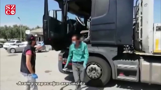 Hububat için yol izni aldı; esrarla yakalandı