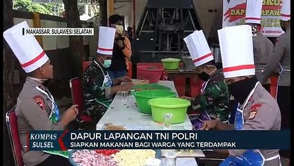 Dapur Lapangan Tni Polri, Siapkan Makanan Bagi Warga Terdampak Covid19