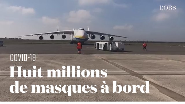 Le plus gros avion du monde atterrit en France avec 8 millions de masques