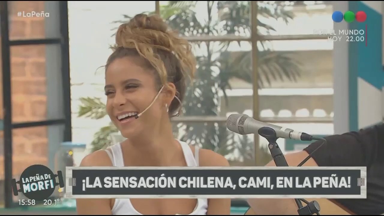 Cami Gallardo en 'La peña de Morfi' Telefe - Argentina (05-05-2019)