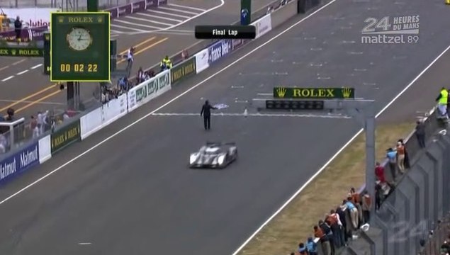 24H Of Le Mans 2011 Race Finish Audi N°2 WIn By 13 seconds Peugeot