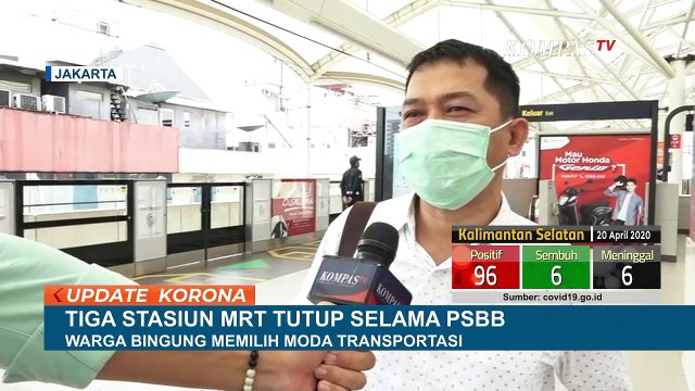 Stasiun MRT Ditutup, Warga Bingung Pilih Moda Transportasi Selama PSBB