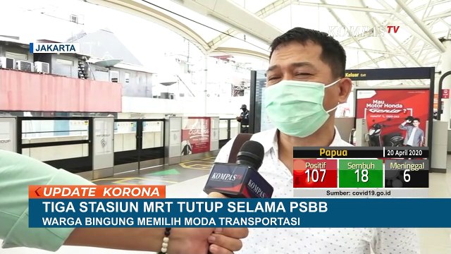 Stasiun MRT Ditutup, Warga Bingung Pilih Moda Transportasi Selama PSBB