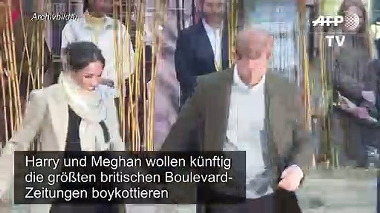 Harry und Meghan boykottieren britische Boulevard-Presse
