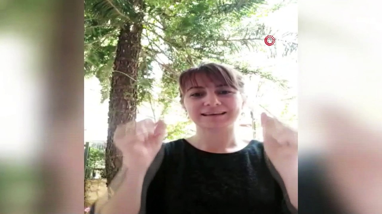 Öğretmen ve velilerden işaret dilinde 'Evde Kal' şarkısı