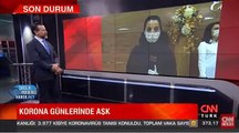 Koronavirüs mesaisi yapan doktor çift nikah molası verdi