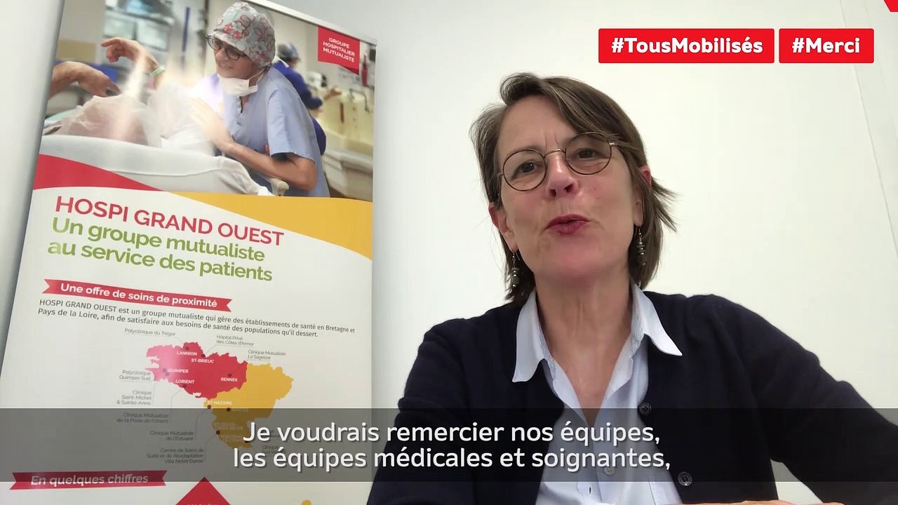 Gwénolée Abalain remercie les collaborateurs du groupe Hospi Grand Ouest