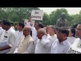 Congress President Shri Rahul Gandhi & Congress Party MPs protesting at Parliament House today.
