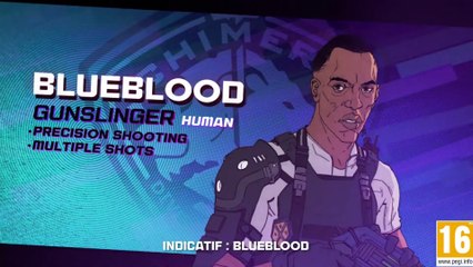 XCOM : Chimera Squad - Profil de l'agent Blueblood