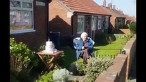 Watch as police sing Happy Birthday to South Shields 90-year-old celebrating during lockdown