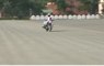 BSF biker creates world record by side-riding for over three hours