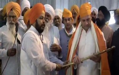 Rahul Gandhi visits Gurdwara Data Bandi Chhor in Gwalior