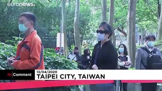 Face masks distributed via vending machines in Taiwan