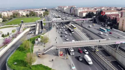 E-5'te dikkat çeken trafik yoğunluğu