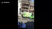 Police chase van in dramatic pursuit on empty London street during coronavirus lockdown