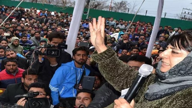 Poll 2019: PDP workers brandish toy guns at poll rally in Budgam