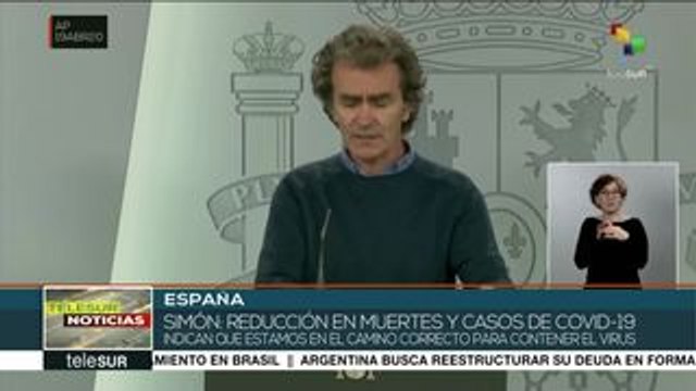 Autoridades sanitarias españolas destacan descenso de contagios