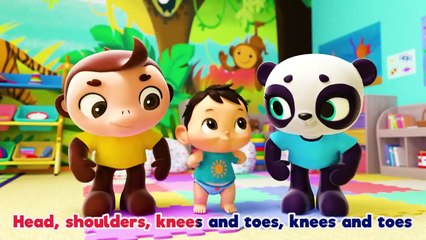 Head Shoulders Knees and Toes - Brand New Nursery Rhymes & Kids Songs ABCs and 123s Little Baby Bum
