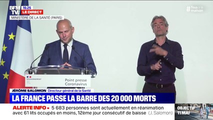 Coronavirus: 20.265 morts en France depuis le début de l'épidémie